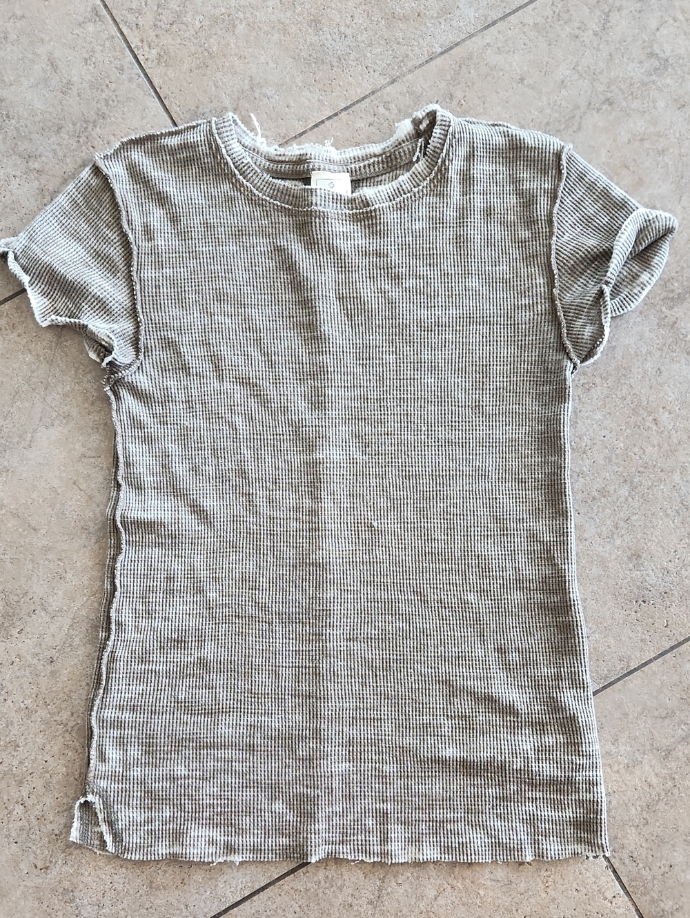 We The Free... Olive Ribbed Short Sleeve Tee